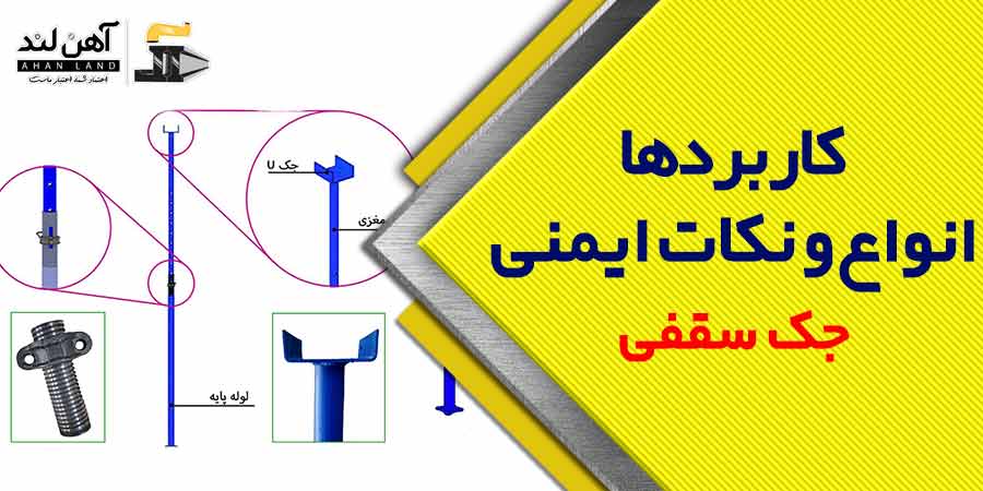 کاربردها،انواع و نکات ایمنی جک سقفی | آهن آلات آهن لند